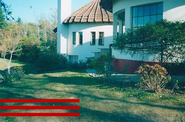 Rose nursery and garden view